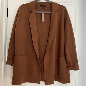 J. Crew | Eloise Sweater-Blazer in Brown Size Small Style BA552
